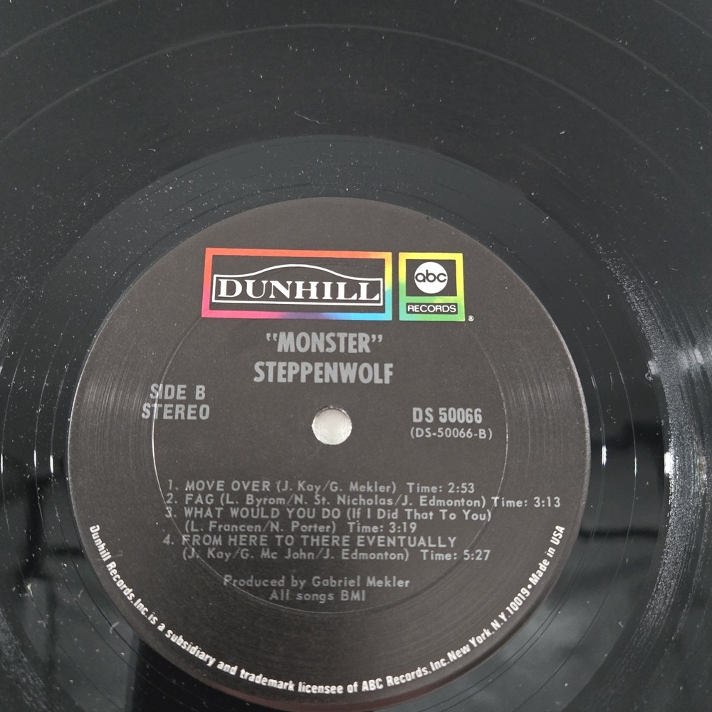 Steppenwolf Monster Dunhill Records Record LP Vinyl DS-50066 VG Tested Gatefold - Picture 14 of 14